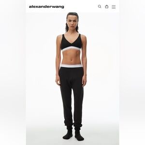 Alexander Wang jogger in cotton waffle thermal